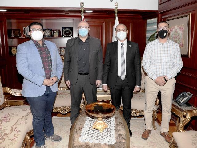 محافظ بني سويف يستقبل متدرب الدفعة الثالثة من البرنامج الرئاسي لتأهيل الشباب للقيادة 