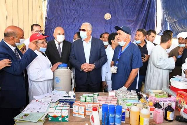 تفقد القافلة البيطرية