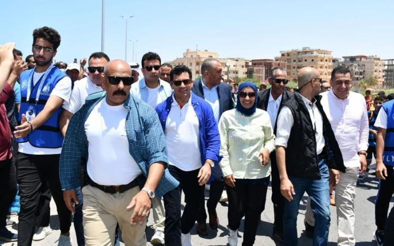 وزير الرياضة يطلق ماراثون الرياضة من أجل التنمية بالعريش بمشاركة ٣ آلاف من أبناء شمال سيناء